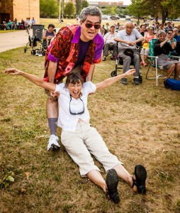 Alice Stratton and Daniel Ducoff at 2012 Univ. Hts. summer concert.  (Photo by Jim Olexa).