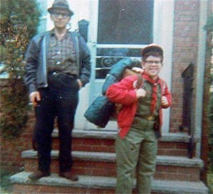 Irwin Weinberger and his father, Herman (with cigarette), 1966